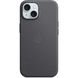 Чехол Apple для iPhone 15 Plus FineWoven Case with MagSafe Black (MT423)