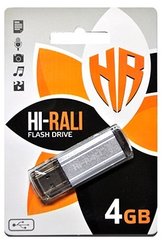Флешка Hi-Rali 4GB Stark Series Silver (HI-4GBSTSL)