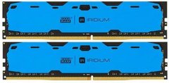 Оперативна пам'ять Goodram DDR4 2x4GB/2400 Iridium Blue (IR-B2400D464L15S/8GDC)