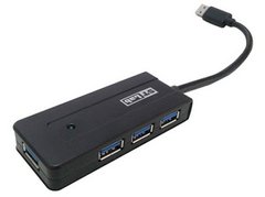USB-Хаб STLab 4 порта USB 3.0 Black (U-930) (44849)