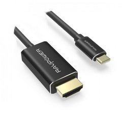 Кабель RavPower Cable USB-C to HDMI 1.8m Black (RP-CB006)