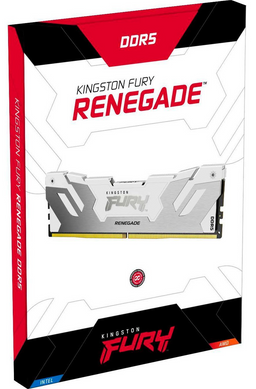 Оперативна пам'ять Kingston FURY 32 GB DDR5 6400 MHz Renegade Silver/White (KF564C32RW-32)