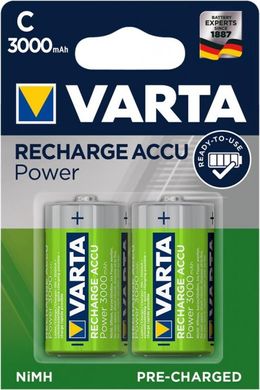 Аккумулятор Varta Rechargeable Accu C 3000mAh BLI 2 NI-MH (56714101402)