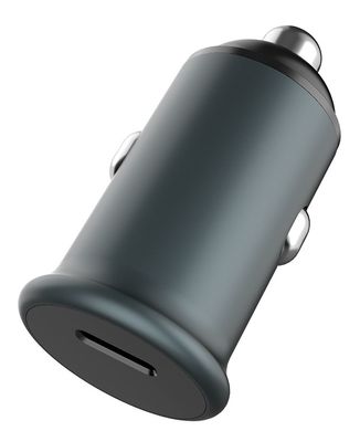 Автомобільний зарядний пристрій ColorWay 1 USB Power Delivery Port USB Type-C (20 W) Grey (CW-CHA028PD-GR)