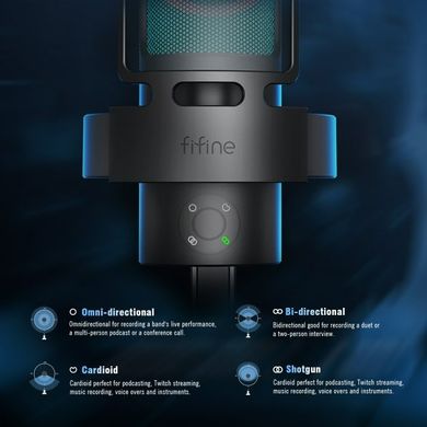 Мікрофон Fifine Ampliagame A8 Plus RGB
