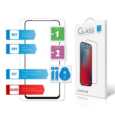 Защитное стекло ACCLAB Full Glue для Xiaomi Redmi Note 12S (Black)