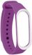 Ремінець UWatch Double Color Replacement Silicone Band For Xiaomi Mi Band 3 Purple/White Line