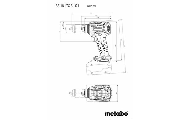 Шурупокрут Metabo BS 18 LTX BL Q I (602359850)