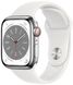 Apple Watch Series 8 GPS 41mm Silver Aluminium Case with White Sport Band - Regular (MP6K3)