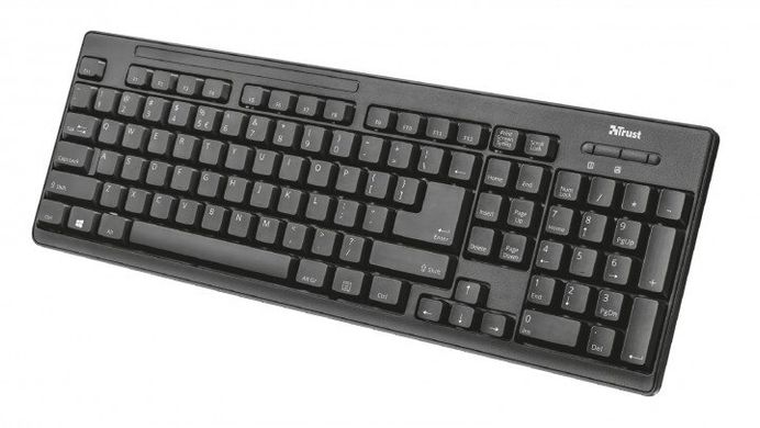 Комплект (клавіатура, мишка) Trust Ziva WL UA Black (22119_TRUST)
