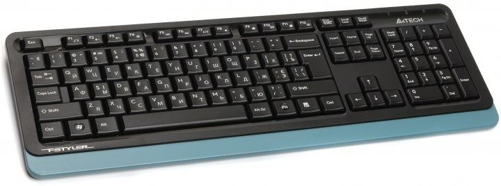 Комплект (клавіатура, миша) бездротовий A4Tech Fstyler FG1035 Navy Blue