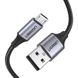 Кабель UGREEN US290 USB 2.0 to Micro Cable Nickel Plating Aluminum Braid 2A 0.25m Black (60144)