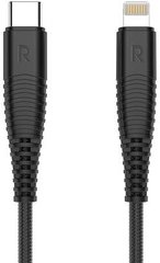 Кабель RavPower Cable USB-C to Lightning 1m Black (RP-CB020)