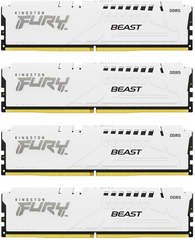 Оперативная память Kingston FURY Beast White DDR5-5200 128GB (4x32GB) CL40-40-40 1.25V XMP (KF552C40BWK4-128)