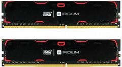 Оперативна пам'ять Goodram DDR4 2x4GB/2400 Iridium Black (IR-2400D464L15S/8GDC)