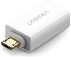 Адаптер UGREEN US195 microUSB to USB 2.0 OTG Adapter White (30529)