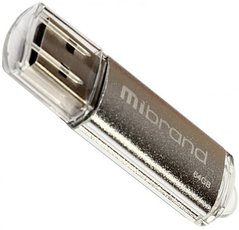 Флешка Mibrand USB 2.0 Cougar 64Gb Silver (MI2.0/CU64P1S)