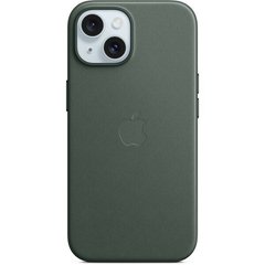 Чехол Apple для iPhone 15 Plus FineWoven Case with MagSafe Evergreen (MT4F3)