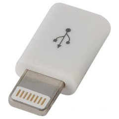 Адаптер Lapara Apple Lightning на Micro USB White