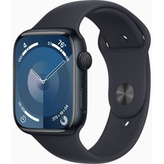 Apple Watch Series 9 GPS 45mm Midnight Aluminium Case with Midnight Sport Band M/L (MR9A3QP/A)