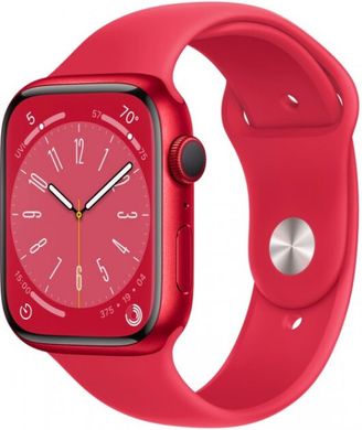 Apple Watch Series 8 GPS 41mm (PRODUCT)RED Aluminium Case with (PRODUCT)RED Sport Band - Regular (MNP73)