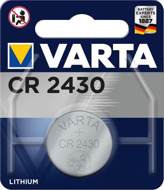 Батарейка Varta CR 2430 BLI 1 Lithium (06430101401)