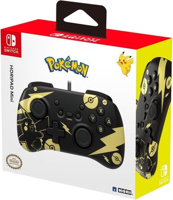 Геймпад для Nintendo Switch Horipad Mini (Pikachu) Black/Gold