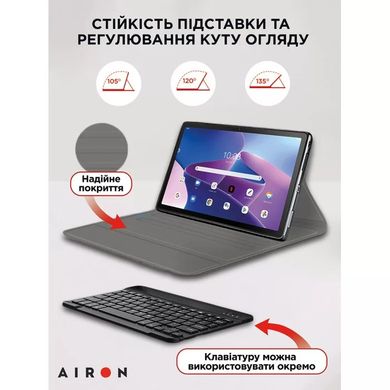 Чохол AIRON Premium для Lenovo tab M10 Plus 3rd Gen 2022 10.6 з Bluetooth клавіатурою black