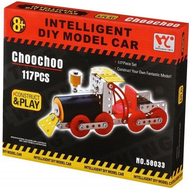 Конструктор металевий Same Toy Inteligent DIY Model Car Паротяг 117 ел. 58033Ut