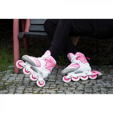 Роликові ковзани SportVida 4 в 1 SV-LG0012 White/Pink розмір 39-42