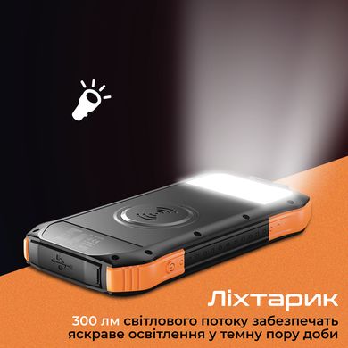 Универсальная мобильная батарея Promate 10000mAh (solartank-10pdqi.black)