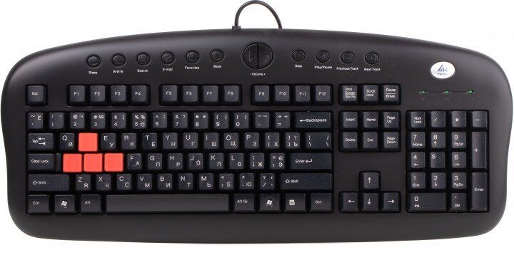 Клавіатура A4Tech KB-28G Black PS/2