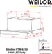 Витяжка вбудовувана Weilor Slimline PTM 6230 SS 1000 LED strip