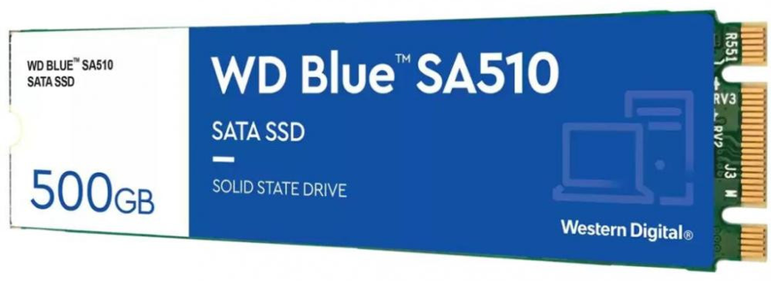 SSD накопитель WD Blue SA510 M.2 500 GB (WDS500G3B0B)