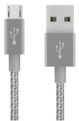 Кабель Belkin USB-A - MicroUSB Mixit Metallic 3 м Grey (F2CU021bt10-GRY)