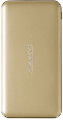 Універсальна мобільна батарея Maxco MR-8000 Razor Power Bank Power IQ 2,1А Li-Pol 8000 mAh Golden
