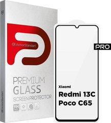 Защитное стекло ArmorStandart Pro для Xiaomi Redmi 13C/Poco C65 Black (ARM73151)
