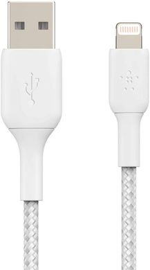 Кабель Belkin USB-A - Lightning 2m White (CAA002BT2MWH)