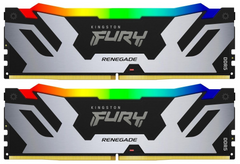 Оперативна пам'ять Kingston FURY Renegade RGB Black/Silver DDR5 6000MHz 96GB Kit 2x48GB (KF560C32RSAK2-96)