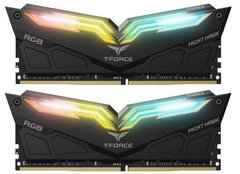 Оперативна пам'ять Team DDR4 2x8GB/3200 T-Force Night Hawk RGB Black (TF1D416G3200HC16CDC01)