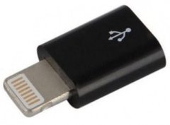 Адаптер Lapara Apple Lightning на Micro USB Black