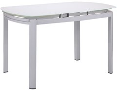 Розкладний стіл AMF Кассандра База білий/Скло білий (511328)