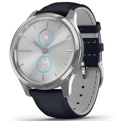 Смарт-часы Garmin Vivomove Luxe Silver/Navy Leather (010-02241-20)