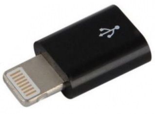 Адаптер Lapara Apple Lightning на Micro USB Black