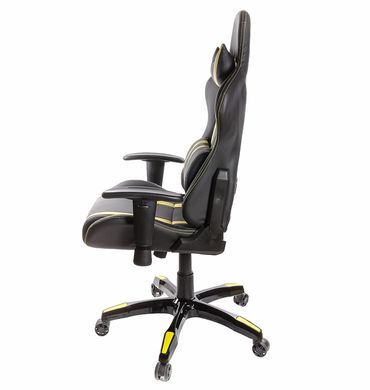 Комп'ютерне крісло для геймера Аклас Стрик PL RL Жовтий (06149)