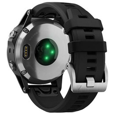 Смарт-часы Garmin Fenix ​​5 Plus Silver with Black Silicone