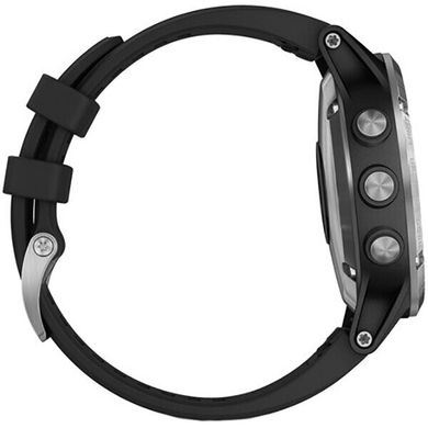 Смарт-часы Garmin Fenix ​​5 Plus Silver with Black Silicone