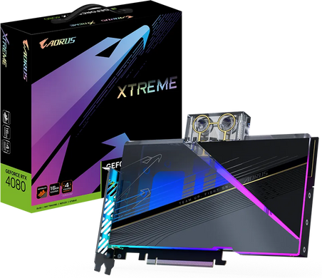 Відеокарта Gigabyte AORUS GeForce RTX 4080 16GB XTREME WATERFORCE WB (GV-N4080AORUSX WB-16GD)
