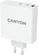 Мережевий зарядний пристрій Canyon H-140-01 GaN PD 140W QC 3.0 30W White (CND-CHA140W01)