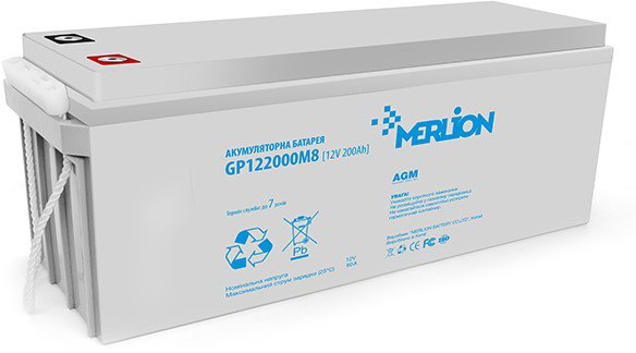 Аккумуляторная батарея Merlion 12V 200AH (GP122000M8)